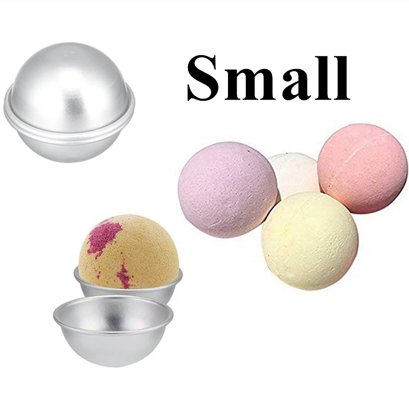 2 шт./упак. шарики для ванны из металлического алюминиевого сплава Форма для бомбочек для ванн Ванна бомба соль шар 3D шар Сферическая форма DIY аксессуары для купания