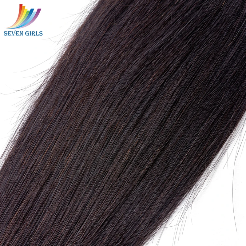 Sevengirls прямые пучки малазийского класса 10A человеческие волосы переплетения пучки натуральный цвет прядь натуральных волос 10-30 дюймов один кусок