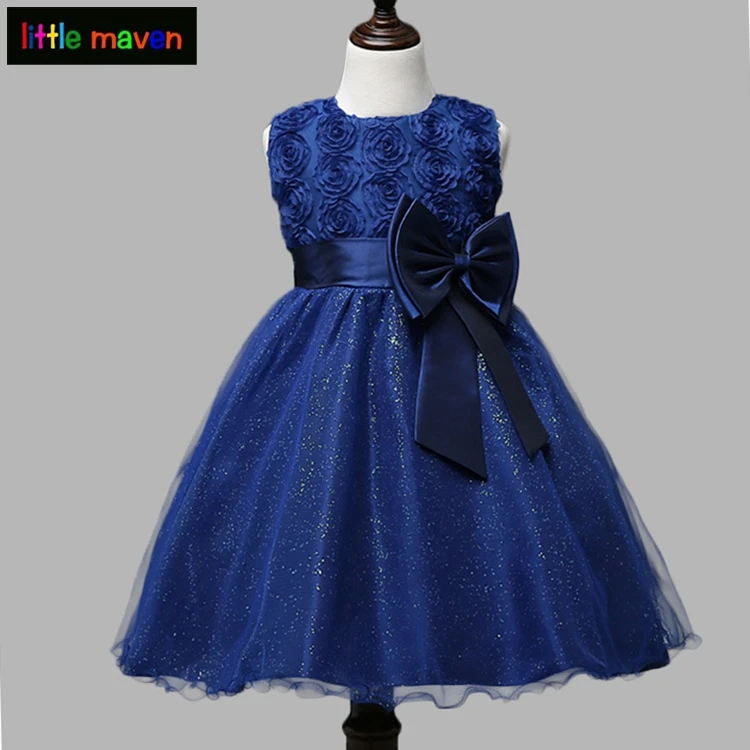 18M 10Yrs Baby Girl Formal Dress for Wedding Program Birthday Paty with Big Bow Floral Dresses