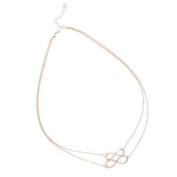Twin Infinity Pendant Necklace Necklaces Twin Infinity Pendant Necklace