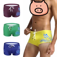 Новые мужские плавки для купания, летние сексуальные мужские плавки, трусы-боксеры, пляжные шорты, спортивные шорты для воды DZ501