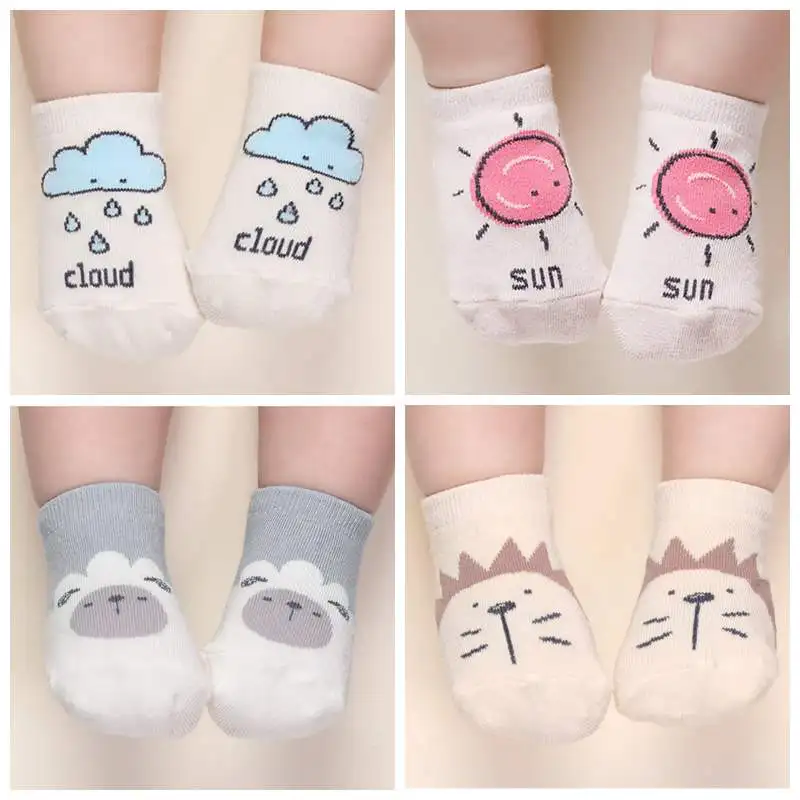 

Cute Baby Socks Anti Slip Neborn Socks For Girls Boys Cotton Spring Summer Infant Toddler Anti-Slip Socks 0-12Months