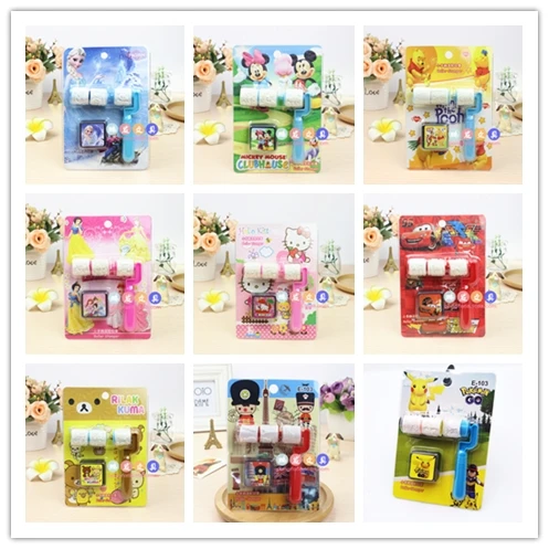 

Cartoon Frozen Anna And Elsa Princess Mickey Royal Guard of England Self Roller Stamper Art Children Party Supplies Decoration