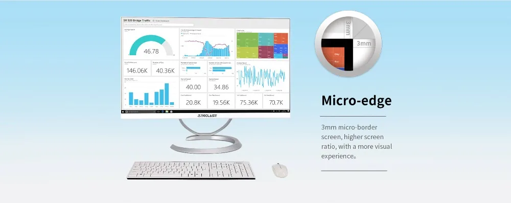 Teclast T22 Pro все в одном AIO PC компьютер 21,5 Дюймов DIY ПК без ЦП SSD ram память