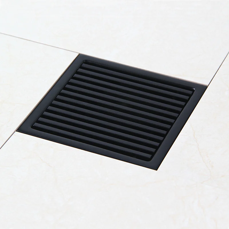 Черный прямоугольный 304 дезодорант из нержавеющей стали большой разрядный Туалет длинная полоса Быстрый ряд удлиненный трап
