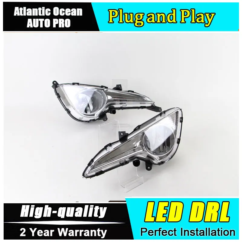

A&T car styling For Hyundai i40 LED DRL i40 High brightness guide LED DRL led fog lamps daytime running light B style