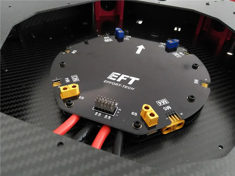 Eft 480a 12 s большой ток Мощность распределительный щит PDB доска DIY Drone сельскохозяйственных
