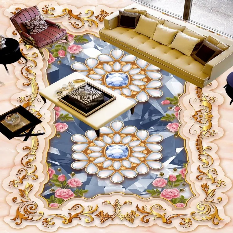 Free Shipping Diamond parquet flooring paste wallpaper kitchen decoration home bathroom thicken floor mural Free Shipping Diamond parquet flooring paste wallpaper kitchen decoration home bathroom thicken floor mural