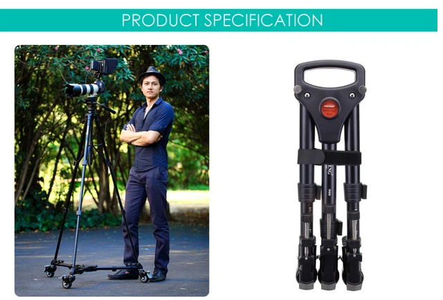 Hitsan Yunteng tripod dolly 900（Yunteng 900 Universal Tripod Dolly）