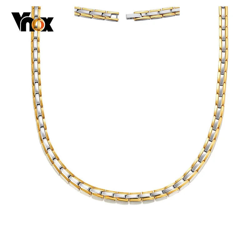 

Vnox Magnetic Therapy Chain Necklace 20" Pain Relief Free Adjust Tool