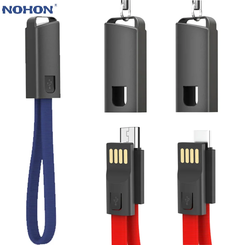 

Keychain Portable Charger Charge USB Cable Micro Type C Cable for Samsung huawei Xiaomi Android Phone Fast Charging Wire Cord
