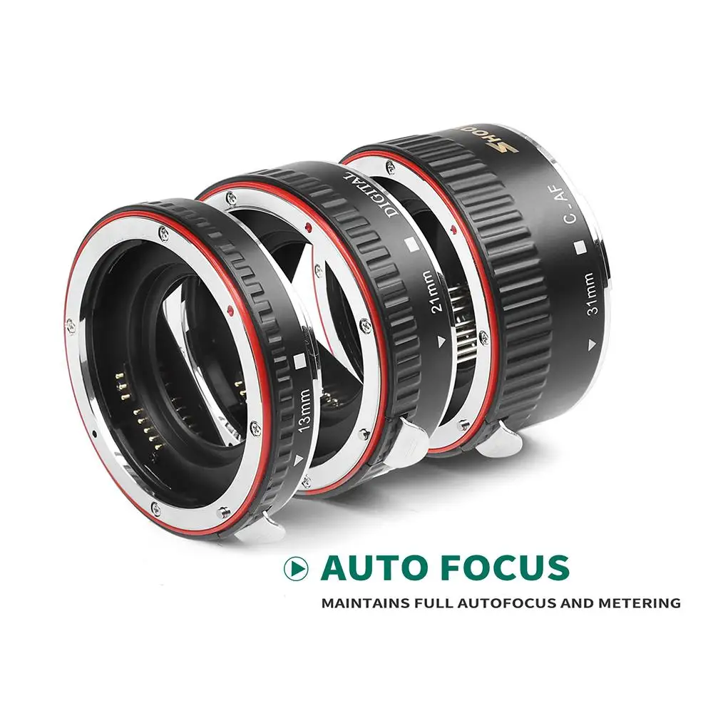 BEESCLOVER металлическое Удлинительное Кольцо TTL с автофокусом макро для Canon 600d 500d 80d EOS