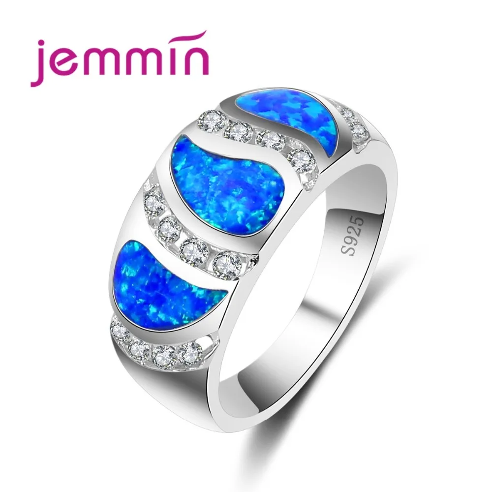 Женское кольцо с голубым огненным опалом из серебра 925 пробы|ring for|rings for womenrings women
