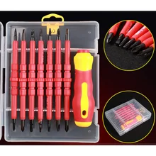 New 8PCS VDE Electricians font b Screwdriver b font Set Tool Electrical Fully Insulated High Voltage