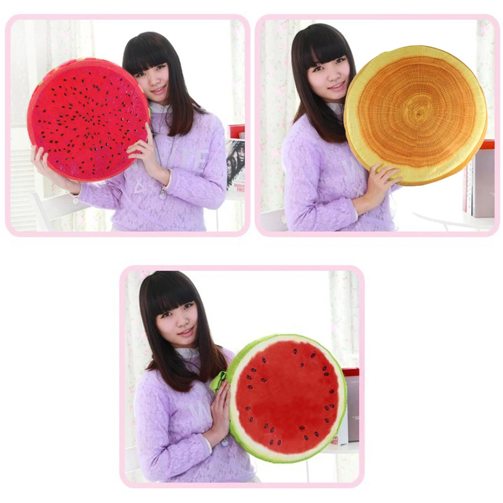 

2019 New Popular Personality 3D Fruit Shaped PP Cotton Office Chair Back Cushion Throw Pillow Home Decor Newest
