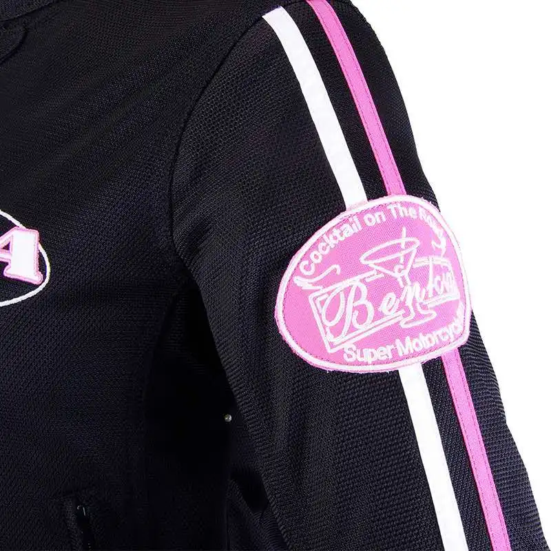 Benkia мотоцикл куртка для женщин сезон: весна-лето носимых сетки Мотокросс Мотоцикл гонки по бездорожью мото S-XXL