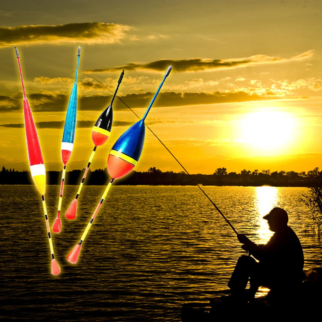 Buy 10Pcs/Set New Fishing Floats Set Buoy Bobber