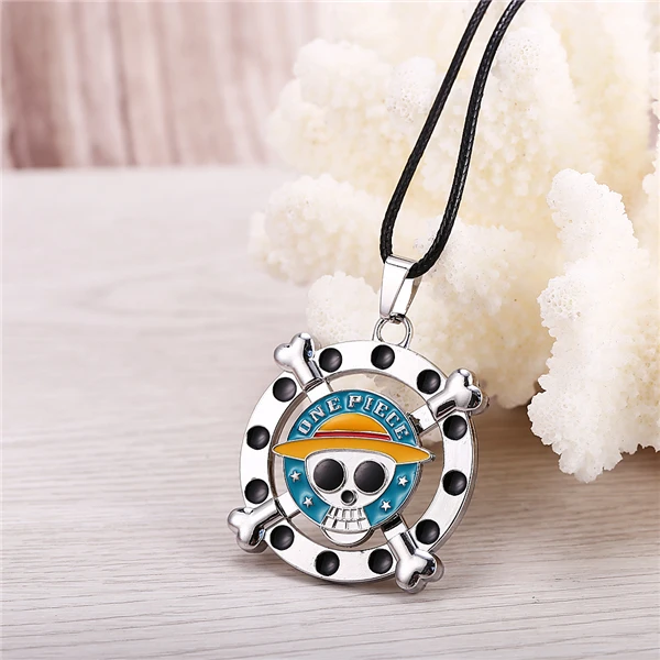 Anime One Piece Luffy Skull Pendant Necklace