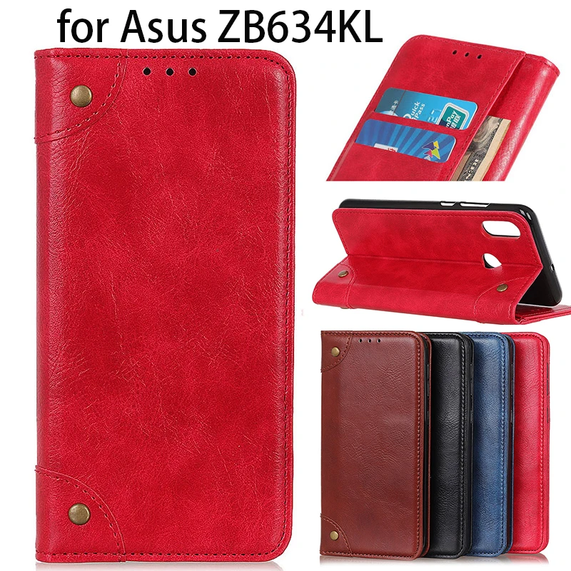 

For Asus Zenfone Max Shot ZB634KL android phone protective case coque, ZB 634KL Sweety pure color Business stand cover fundas