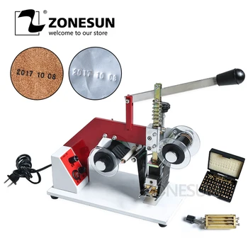 

ZONESUN ZY-RM5-E Color Ribbon Hot Printing Machine Color Ribbon Hot Printing Machine leather embossor Leather Embossing machine