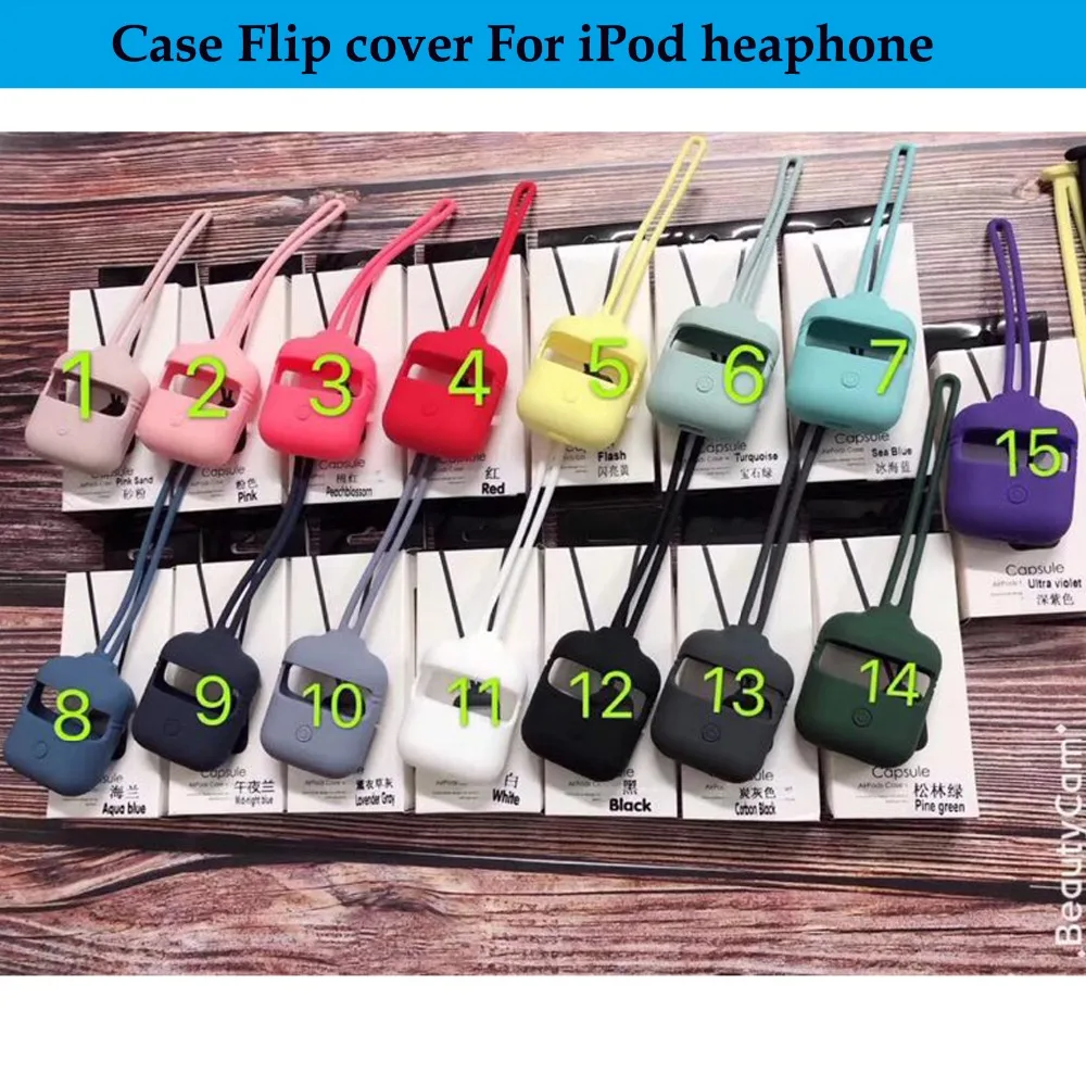 

Hot VDG 200PCS /lot TPU Silicone Bluetooth Wireless Earphone Case For AirPods Protective Cover Skin Accessory for Apple Air