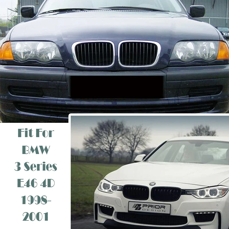 Решетки для переднего бампера автомобиля OVERE BMW E46 седан 3 серии 1998 1999 2000 2001 4 двери