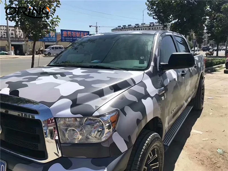 Black White Camouflage Vinyl Film Wrap-16