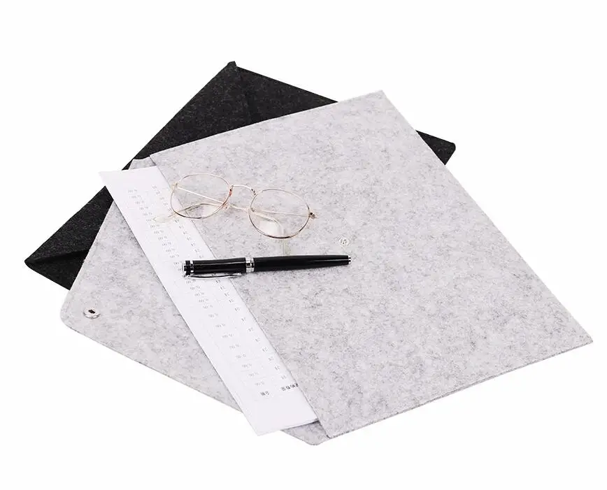 1 Pc Simple Solid A4 Big Capacity Document Bag Business Briefcase File