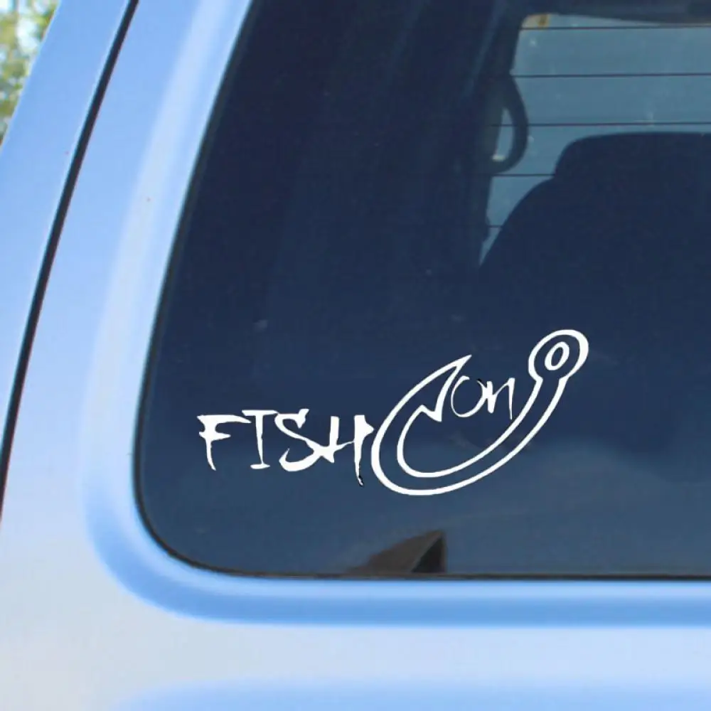 

SEKINNEW Fish On hook Vinyl Car Truck Boat Water Decal Sticker Window