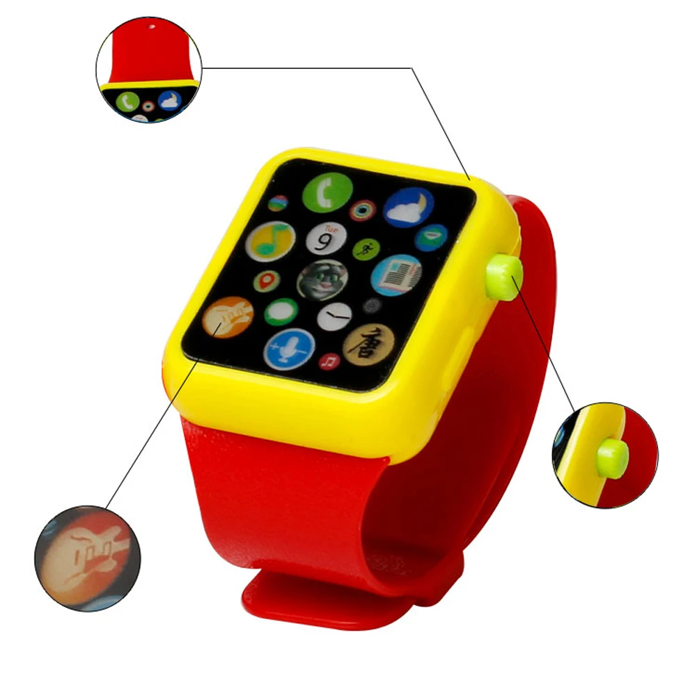 Детские игрушки Смарт-часы раннего образования 3D сенсорный экран Музыка звук часы устройство для раннего обучения наручные часы игрушка