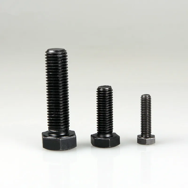 10 шт. 12 9 винтов шестигранные болты винты черные M5 * 10/12...45 DIN933|hex bolt|bolt hexagonhexagonal bolt |