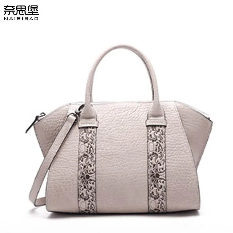 Сумка NAISIBAO Женская из натуральной кожи с тиснением 2019|bag high quality|genuine leather bagfashion women