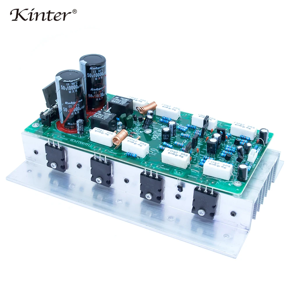 

kinter AV-1000 Audio Amplifier Board Kit With Toshiba 5200/1943 Stereo Sound 2.0CH High Power 100W AC 28-35V Supply Cable
