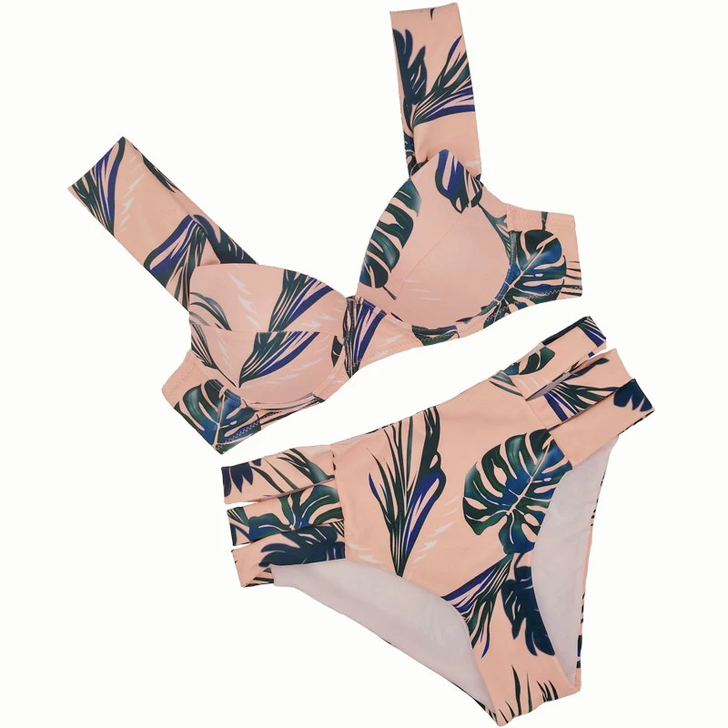 

Sexy Bikini Women Swimsuit 2020 Summer Bathing Swim Suits Push Up Bikini Print Swimwear Female Bikini Set Beach Wear Biquini XL