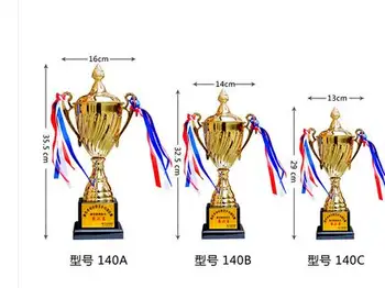 

World Cup Customizing ordinary high-end trophy metal trophy free design lettering football volleyball cup culpture crafts statue