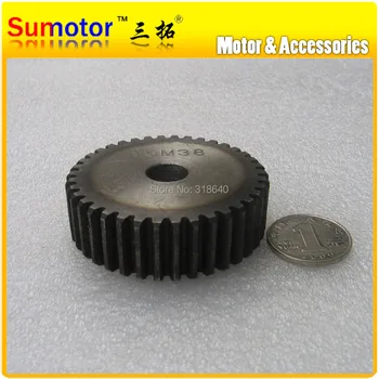 

Spur Gear 1.5M 38T 38 Teeth Mod 1.5 Width 18mm Bore not large than 12.3mm 45# steel CNC robot gear rack transmission motor gear