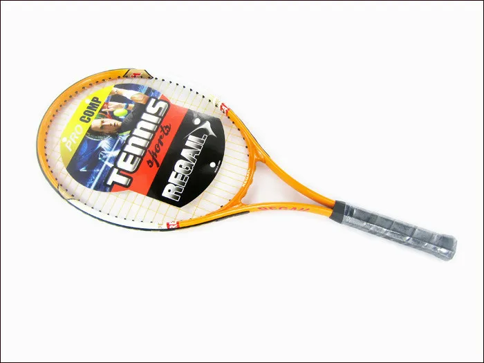 2 шт. высокое качество Regail Спортивная Теннисная ракетка из алюминиевого сплава взрослая ракетка с мешком для начинающих оранжевый/синий