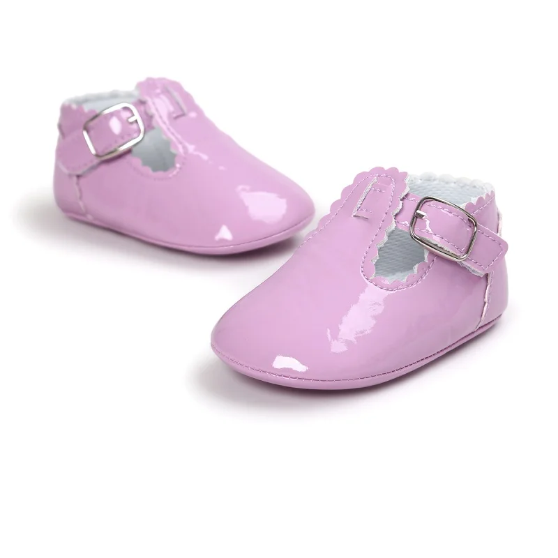 2018 новые Винтаж одежда для малышей девочки весной и осенью, Цвет принцесса детская обувь Нескользящие Детские туфельки Prewalker M2