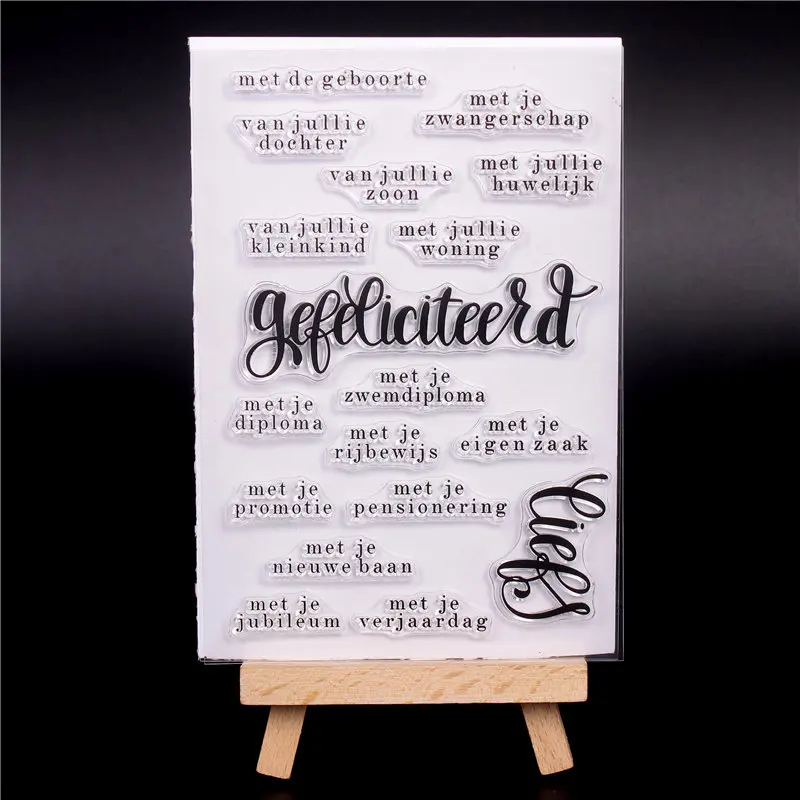 

Голландские прозрачные резиновые силиконовые штампы для скрапбукинга, тампоны, прозрачные Печатные Фоновые штампы, изготовление открыток, сделай сам, Нидерланды