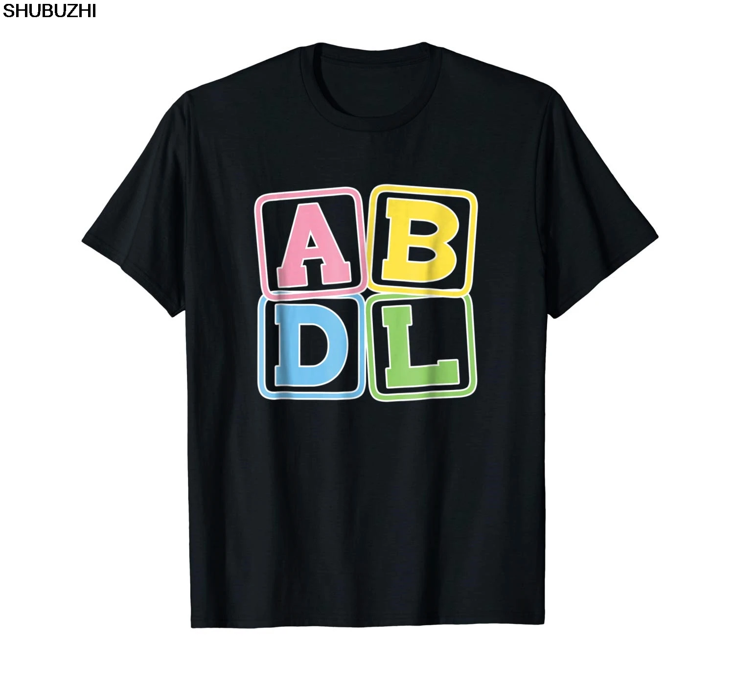 

Cute ABDL Letter Blocks Pride Shirt Harajuku Funny Men Tee Shirts O-Neck Teenage T-Shirt New shubuzhi Fashion Hot sbz6175