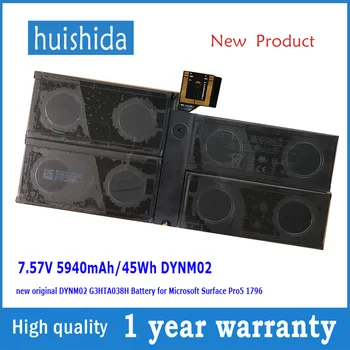 

7,57V 45Wh DYNM02 New original laptop battery for Microsoft Pro5 1796 5940mAh series