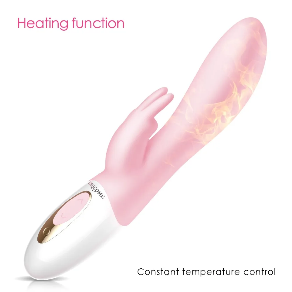 Rechargeable 360 Rotating Vibrating 12 Speed Powerful Vibration Massager Intelligent Heating big font b dildo b