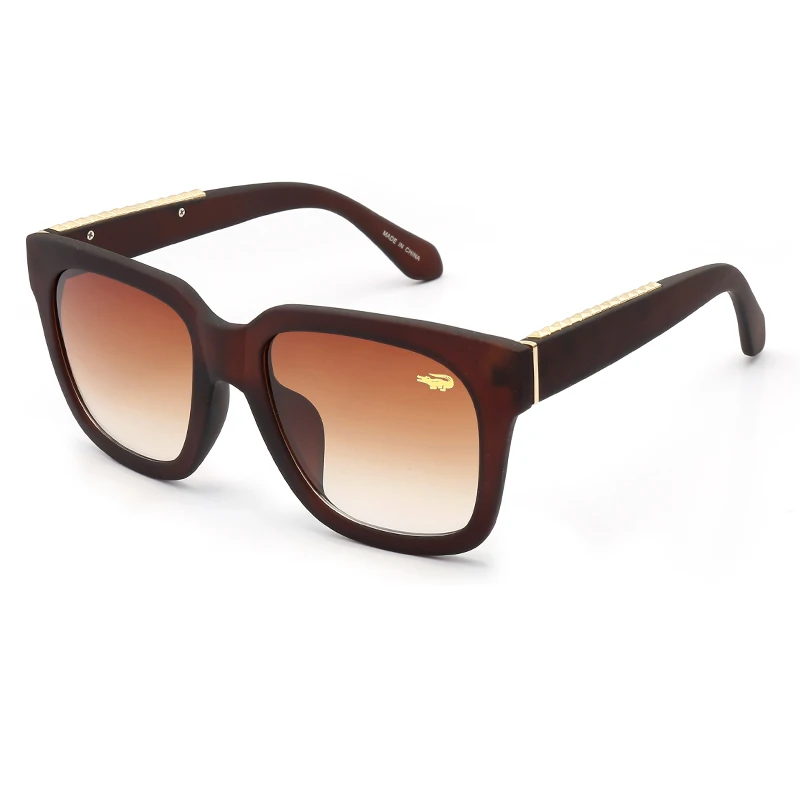 Женские солнцезащитные очки большого размера, модные женские ретро отражающие зеркальные солнцезащитные очки, мужские круглые, известный бренд, дизайнерские, Oculos 96916 - Цвет линз: Brown Brown