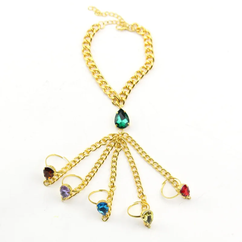 Hot Selling Women Luxury Color stone bracelet Made with Cubic Zirconia Fashion Hyperbole Bridal Jewelry | Украшения и аксессуары