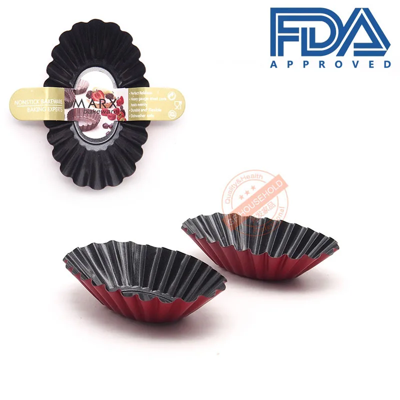 

3.4 Inch Quiche Pans Non Stick Removable Loose Bottom Mini Tart Pans, Pie Pan, Cupcake Cake Muffin Mold