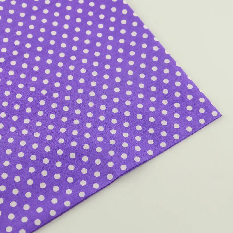 

Little White Dots Designs Dark Purple Cotton Fabric Pre-cut Fat Quarter Tecido Tissu Telas Patchwork Crafts Beginner's Practice