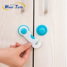 4 Ps/Lot Plastic Cabinet Lock Child Safety Baby Protection From Children Safe Locks Refrigerators Baby Security Drawer Latches