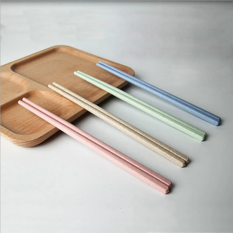 4 Pairs Chopsticks Set Wheat Straw ChopsticksChopsticks AliExpress