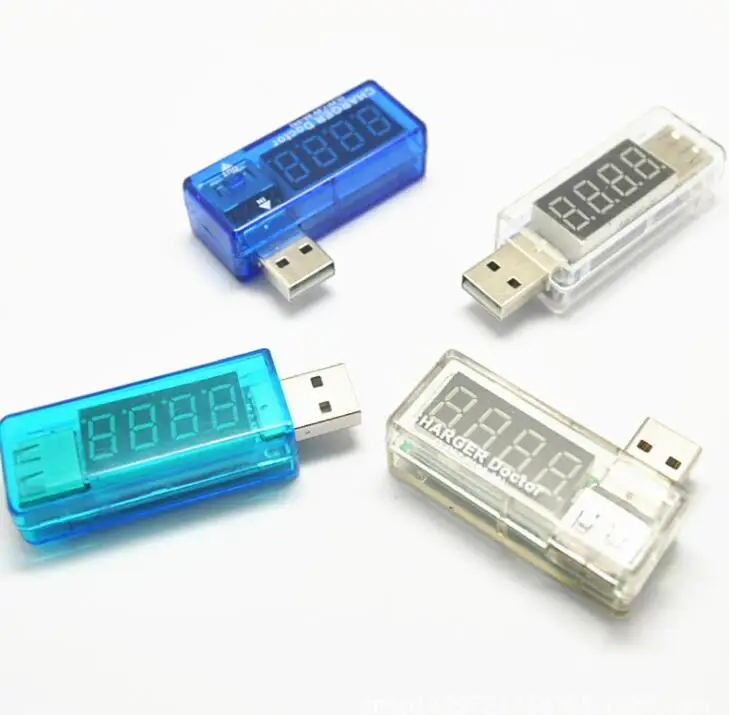 100 шт. цифровой USB тестер для измерения напряжения и силы тока|Измерители