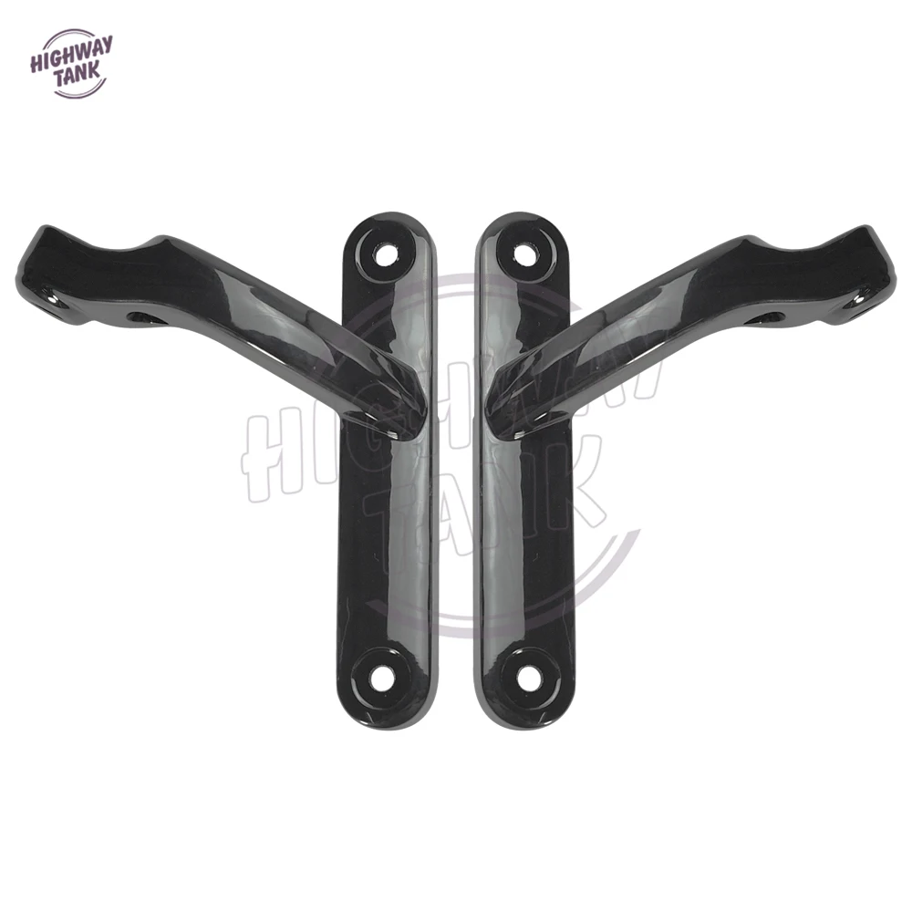 Motorcycle Bright Black Auxiliary Lighting Brackets Kit Motor Headlight